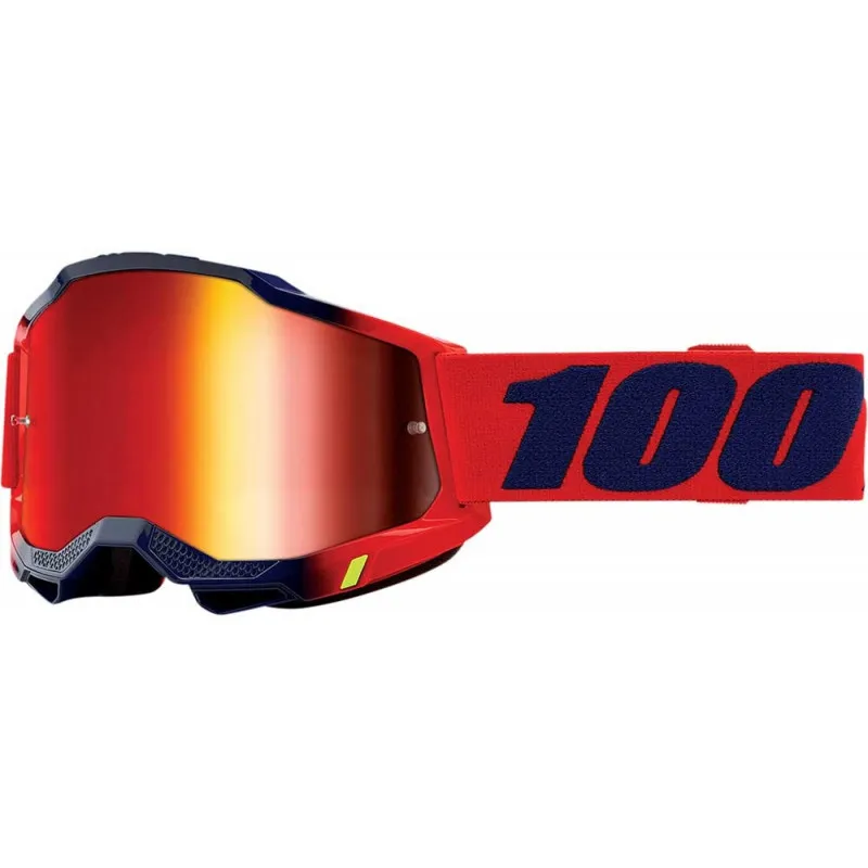 Disponibil imediat Ochelari motocross 100% ACCURI2 KEARNY - MIRROR RED